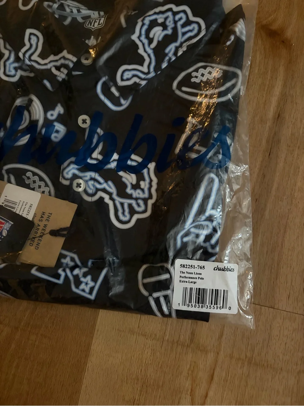 Chubbies Detroit Lions Swim Set (trunks and shirt)